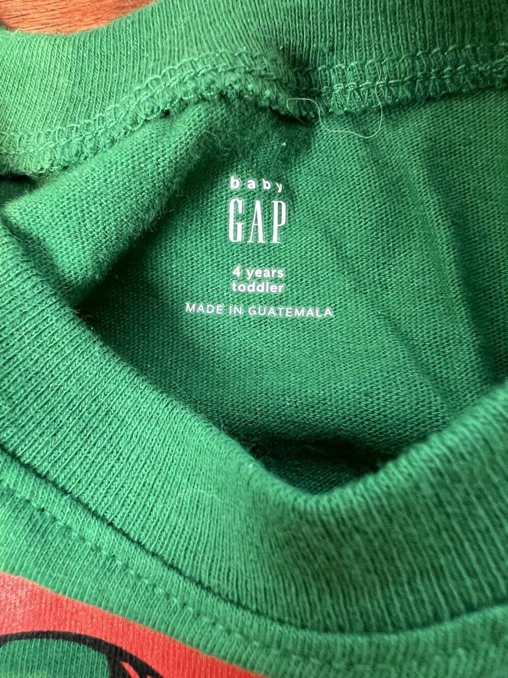 GAP Toddler Grinch Christmas Graphic T-Shirt 4T Green Long Sleeve Crew Neck - Picture 5 of 7